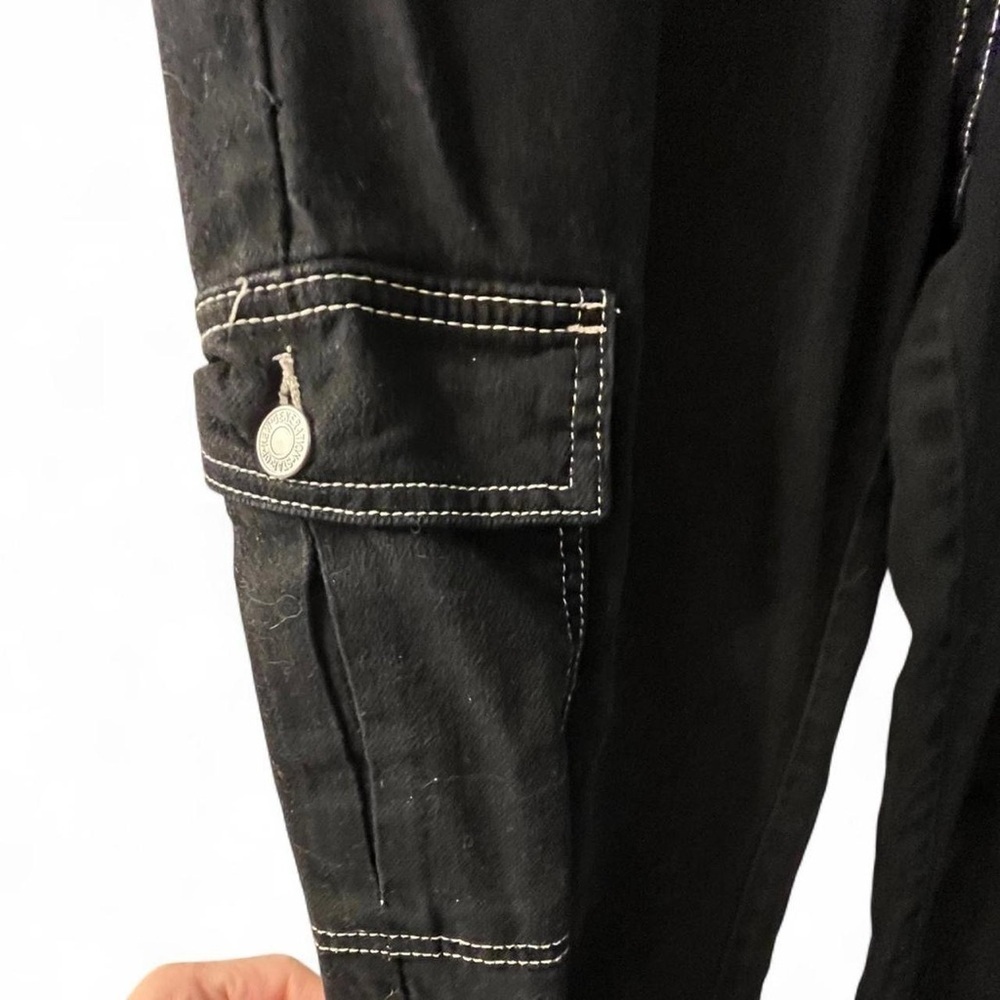 Soda Women's Black Cargo Straight Leg Jeans​​​ - Picture 2 of 4